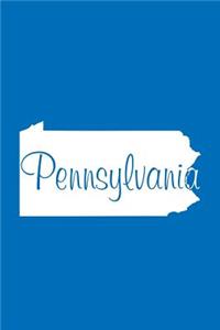 Pennsylvania - Cobalt Blue Lined Notebook with Margins