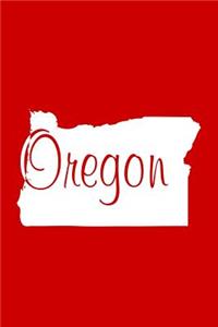 Oregon - Red Lined Notebook with Margins