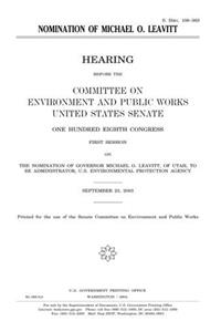 Nomination of Michael O. Leavitt