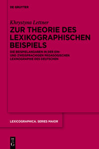 Zur Theorie des lexikographischen Beispiels