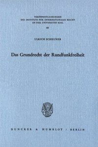 Das Grundrecht Der Rundfunkfreiheit