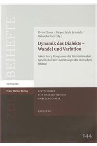 Dynamik Des Dialekts - Wandel Und Variation