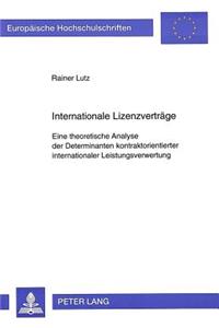 Internationale Lizenzvertraege