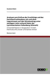 Analysen zum Einfluss der Fruchtfolge und des Zwischenfruchtanbaus mit und ohne Leguminosen auf den Nitrataustrag unter sandigem Lehm anhand Daten der Lysimeterstation Falkenberg (Altmark)