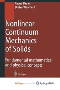 Nonlinear Continuum Mechanics of Solids