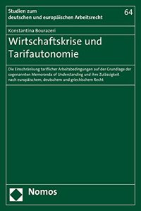 Tarifautonomie Und Wirtschaftskrise