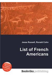 List of French Americans