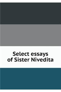 Select Essays of Sister Nivedita