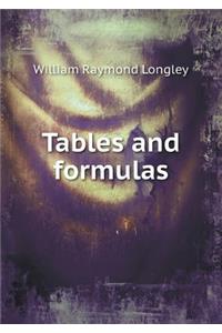 Tables and Formulas