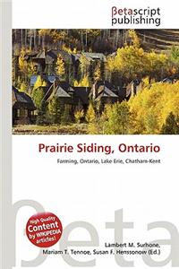 Prairie Siding, Ontario