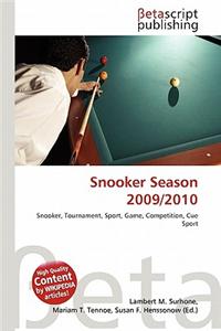 Snooker Season 2009/2010