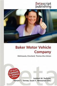 Baker Motor Vehicle Company