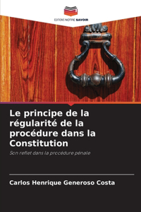 principe de la régularité de la procédure dans la Constitution