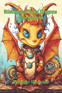 Steampunk Baby Dragon Coloring Book