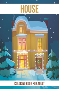 house coloring book for adult