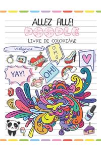 Allez Fille! Livre De Coloriage