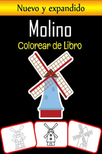 Molino Colorear de Libro