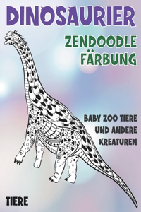 Zendoodle Färbung - Baby Zoo Tiere und andere Kreaturen - Tiere - Dinosaurier