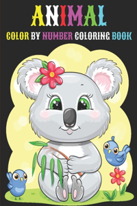 Animal Color By Number Coloring Book