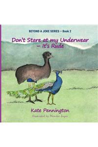 Don't Stare at My Underwear - It's Rude