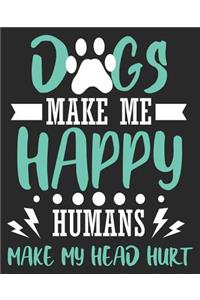 Dogs Make Me Happy Humans Make My Head Hurt
