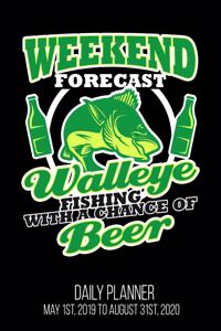 Weekend Forecast Walleye Fishing With A Chance Of Beer Daily Planner May 1st, 2019 to August 31st, 2020