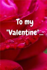 Valentine Day Journal Notebook
