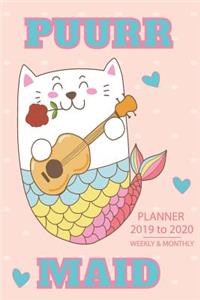 Academic Planner Cats Purr Maid Cat Humour Design