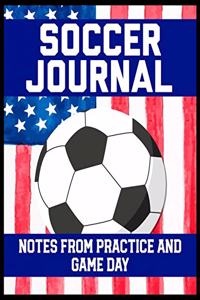 Soccer Journal Notes from Practice and Game Day