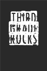 Back to School Notebook 'Third Grade Rocks' - Back To School Gift for Her and Him - 3rd Grade Writing Journal