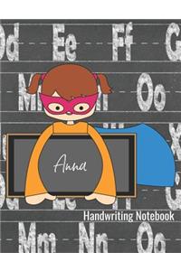 Anna Handwriting Notebook