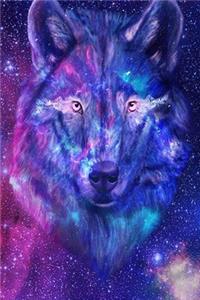 Notizbuch mit Wolf