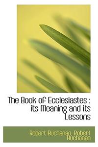 The Book of Ecclesiastes