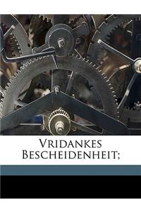 Vridankes Bescheidenheit von Wilhelm Grimm.