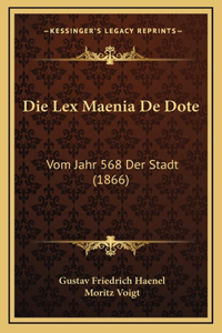 Die Lex Maenia De Dote