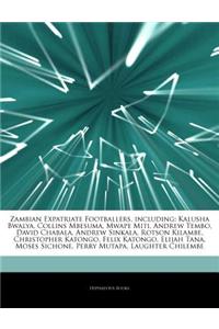 Articles on Zambian Expatriate Footballers, Including: Kalusha Bwalya, Collins Mbesuma, Mwape Miti, Andrew Tembo, David Chabala, Andrew Sinkala, Rotso