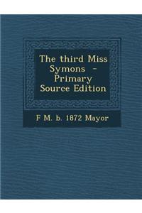 The Third Miss Symons