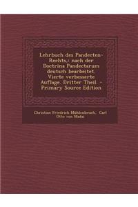 Lehrbuch Des Pandecten-Rechts,