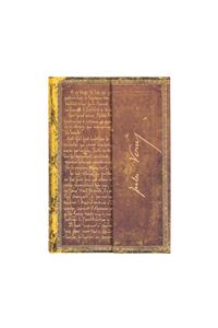 Paperblanks Verne, Around the World Embellished Manuscripts Collection Hardcover Mini Unlined Wrap Closure 176 Pg 85 GSM
