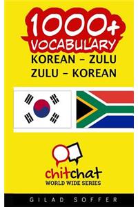 1000+ Korean - Zulu Zulu - Korean Vocabulary