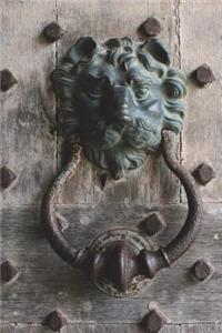 Lion Door Knocker Journal: 150 page lined notebook/diary