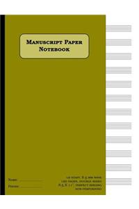Manuscript Paper Notebook