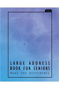 Large Address Book for Seniors