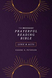 Message Prayerful Reading Bible: Luke & Acts (Softcover, Purple)