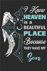 I know heaven is a beautiful place because they've my son