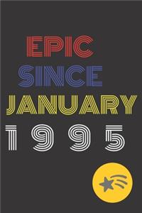 Gift Idea Epic Since 1995 Notebook Vintage Birthday Gift Idea