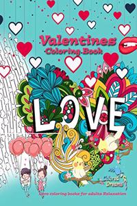 Coloring book valentines