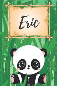 Name Notizbuch Panda / Malbuch / Kritzelbuch / Tagebuch / Journal / Notizheft / DIN A5 / Geschenke Eric