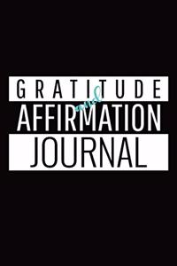Gratitude and Affirmation Journal Black and White