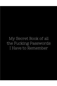My Secret Book of all the Fucking Passwords I Have to Remember